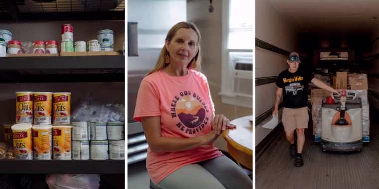 Donna Paterino runs the Widow's Mite Food Pantry in Matewan, W.Va.