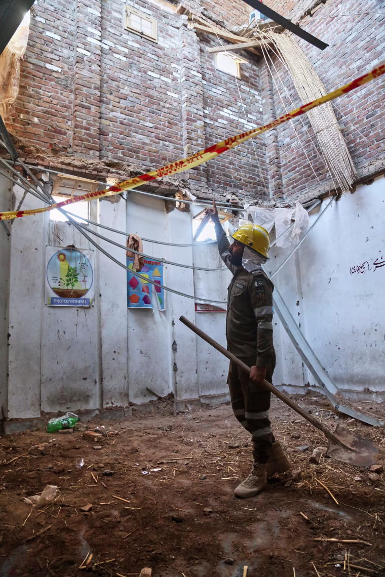 Pakistan School Roof Collapse