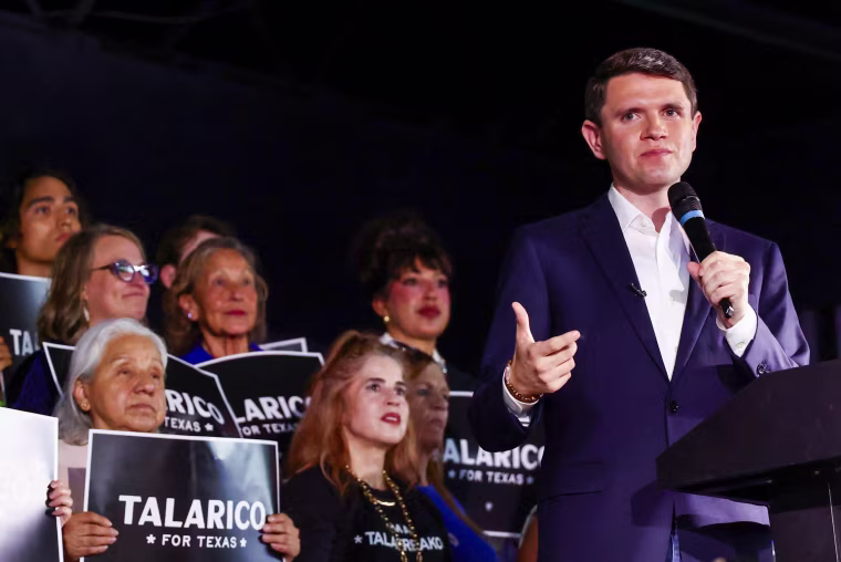 James Talarico speaks.