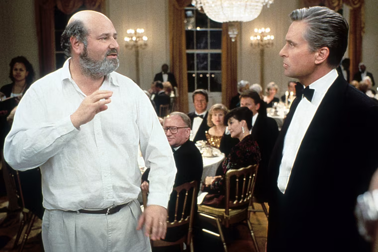Rob Reiner and Michael Douglas in 'American President'