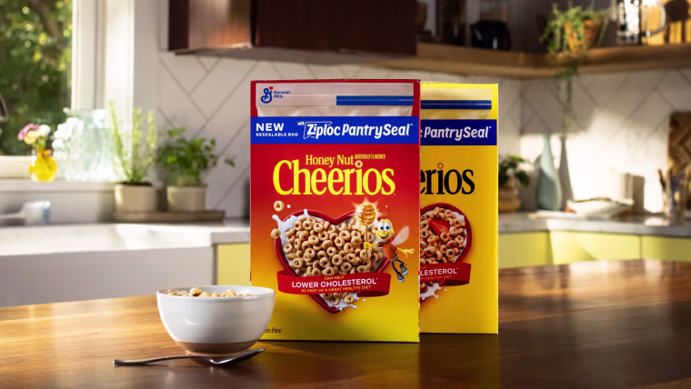 Cheerios and Ziploc have partnered on a new innovation.