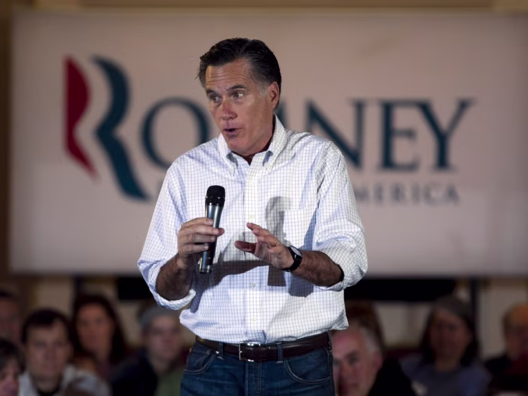 Republican presidential candidate Mitt Romney speaks to an audience during a campaign stop April 1, 2012, in Milwaukee, Wis.