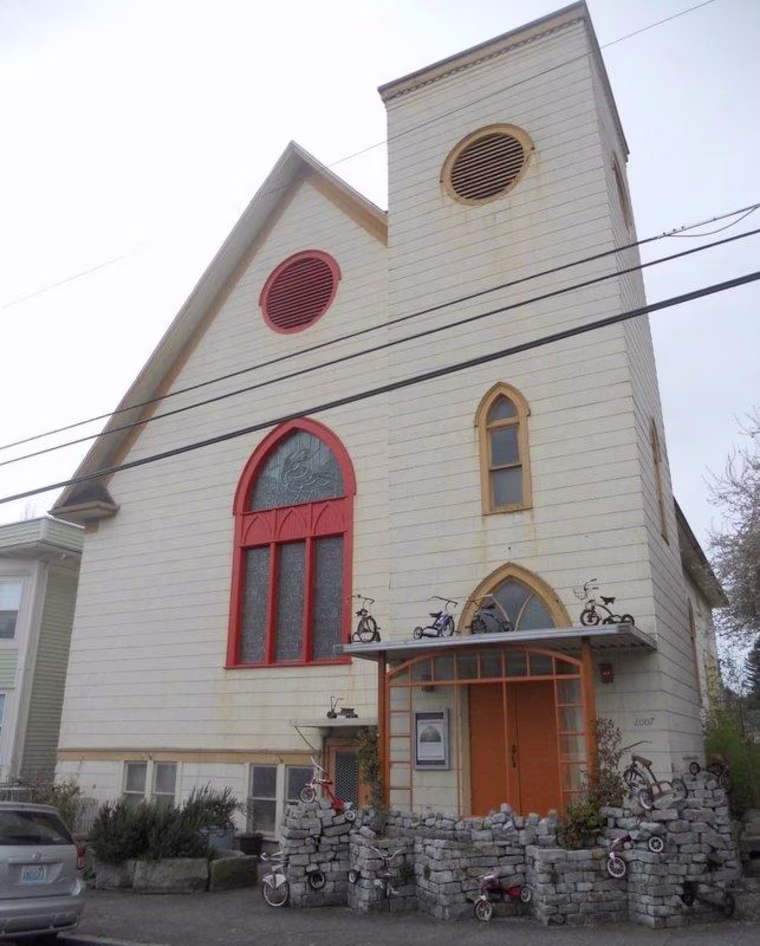 An old church in Seattle is now a single-family home filled with art and found items.