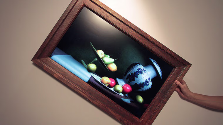 Artist Scott Garner's Still Life project uses technology similar to that found in today's smartphones to bring a traditional painting to life.