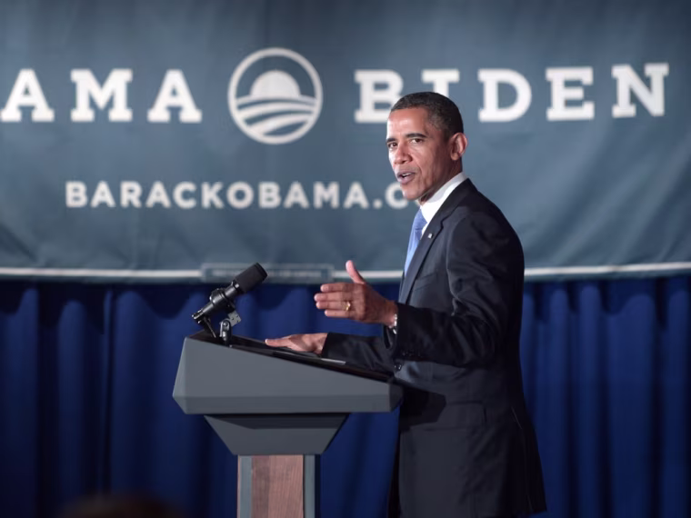 President Barack Obama speaks during a campaign fundraiser May 14, 2012 at the Rubin Museum of Art in New York City.