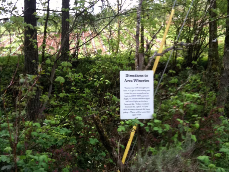 Sign in trees, Oregon