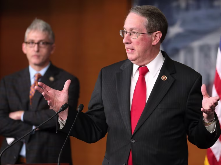 Rep. Bob Goodlatte (R-VA) (R), Chairman of the House Judiciary Committee, and Rep. Trey Gowdy (R-SC) speak about immigration during a news conference on Capitol Hill, April 25, 2013 in Washington, DC.