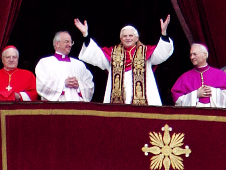 From election as pope to meetings with Muslims, see pictures of Pope Benedict XVI's first three years.