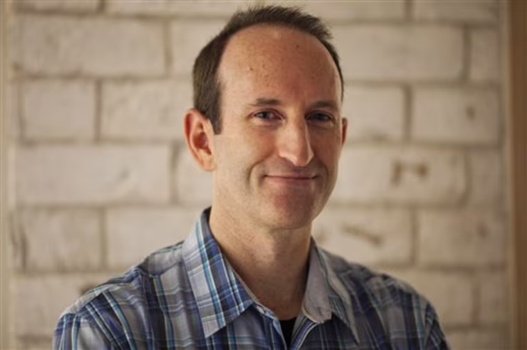 MyHeritage CEO, Gilad Japhet poses for a portrait at the company offices In the israeli town of Or Yehuda, Wednesday, July 24, 2013. The rise of socia...