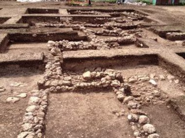 This is the excavation site at Ahihud Junction in northern Israel.