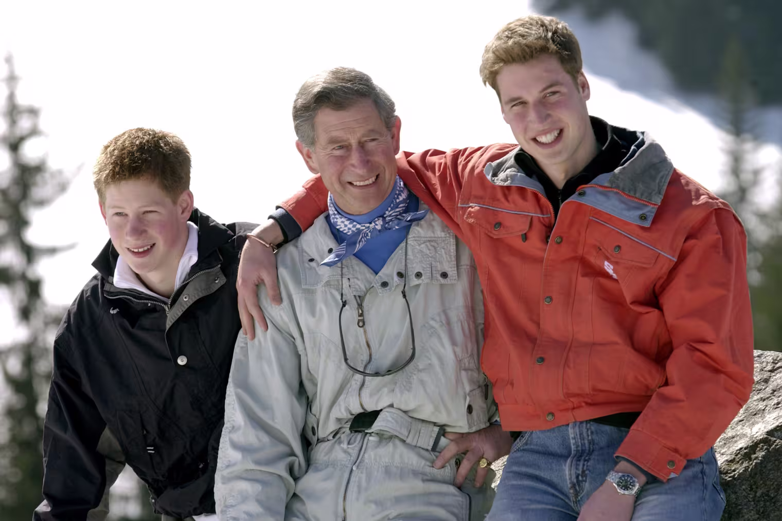 Charles And William And Harry