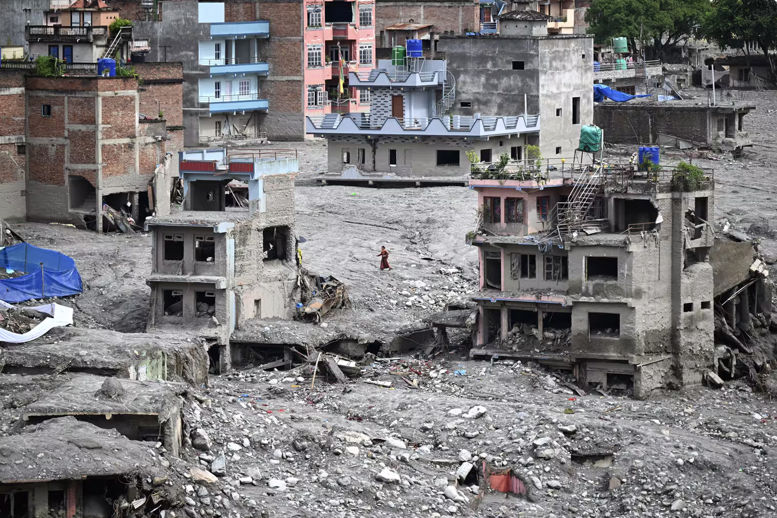 TOPSHOT-NEPAL-DISASTER-FLOOD