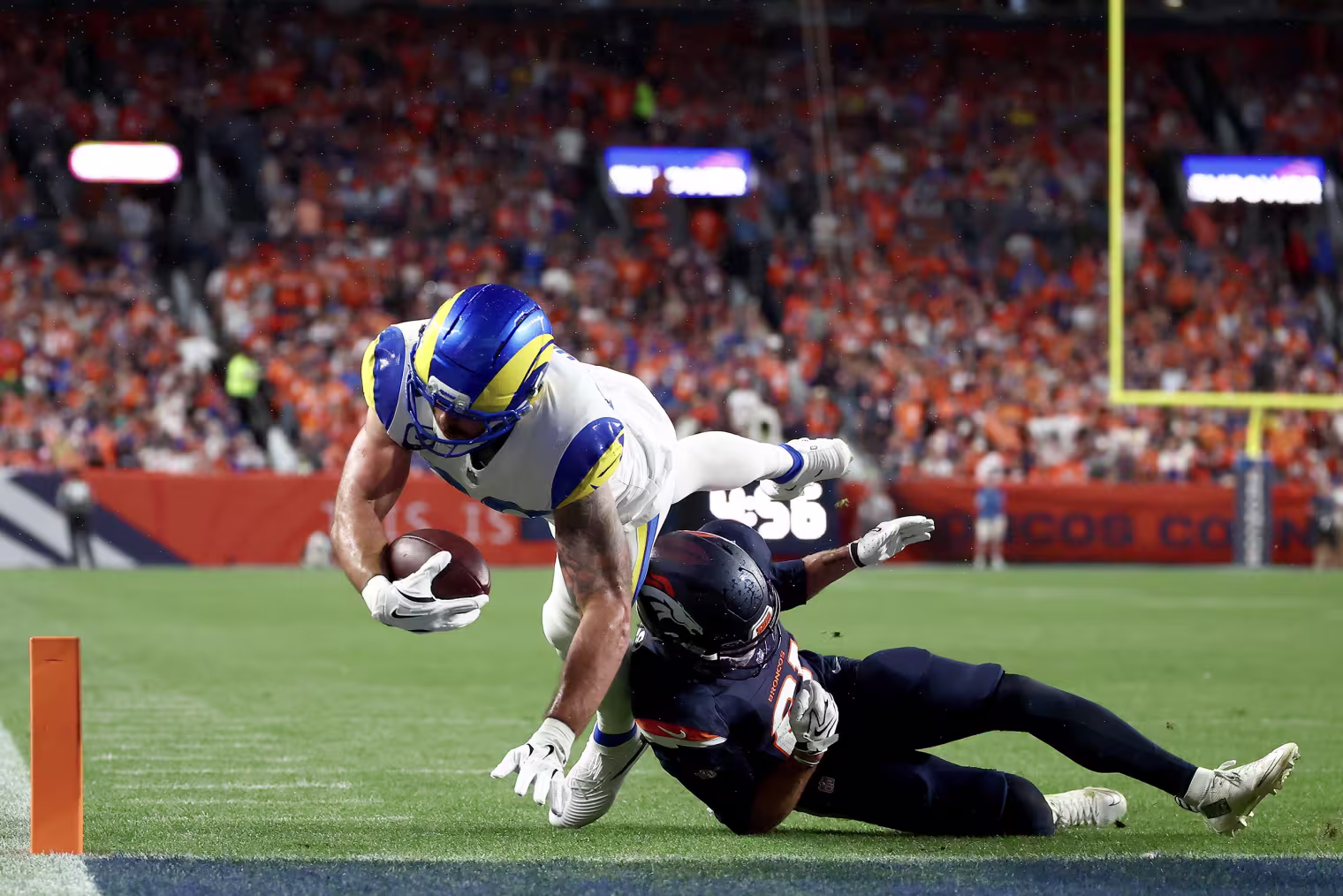 Los Angeles Rams v Denver Broncos on-field action