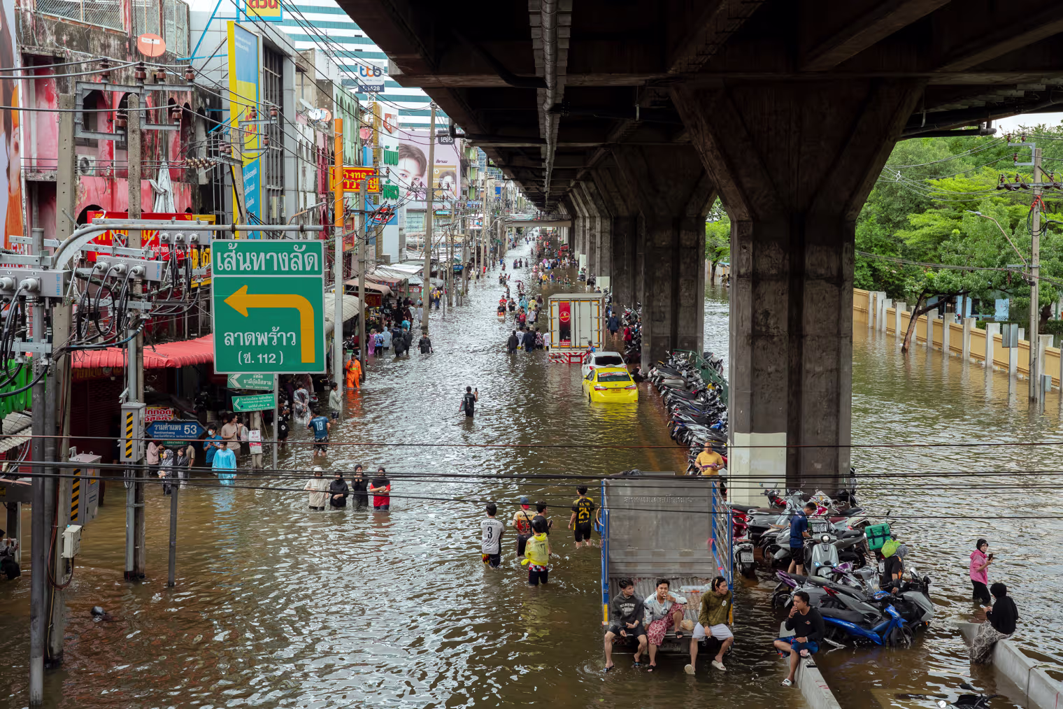 Heavy Rain Causes Intense Flash Flooding In Bangkok