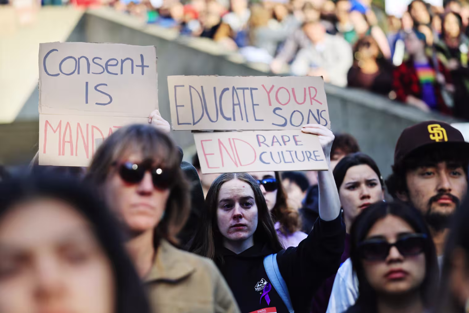Cornell students rally on Oct. 5, 2026 rally against the university’s response to an alleged sexual assault.