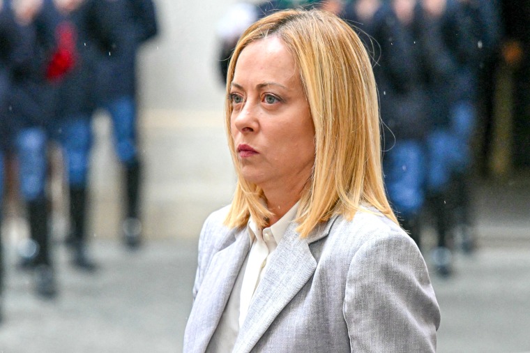 giorgia Meloni in Rome this week.