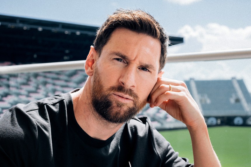 Lionel Messi at Chase Stadium in Fort Lauderdale, Fla., on Oct. 20.Rose Marie Cromwell for NBC News