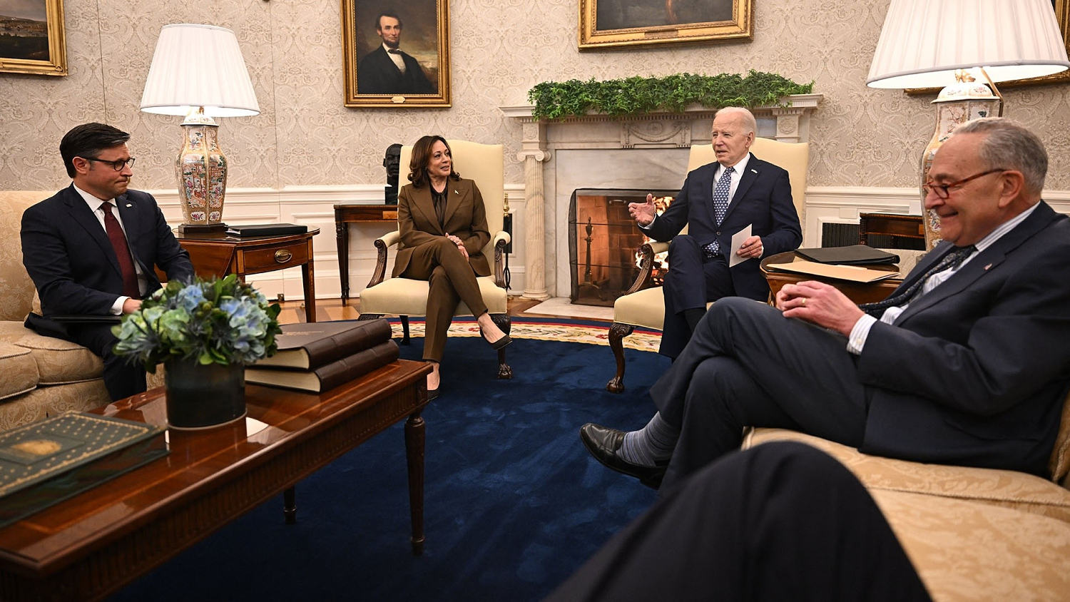 'A lot of work to do': Biden meets with congressional leaders at the White House