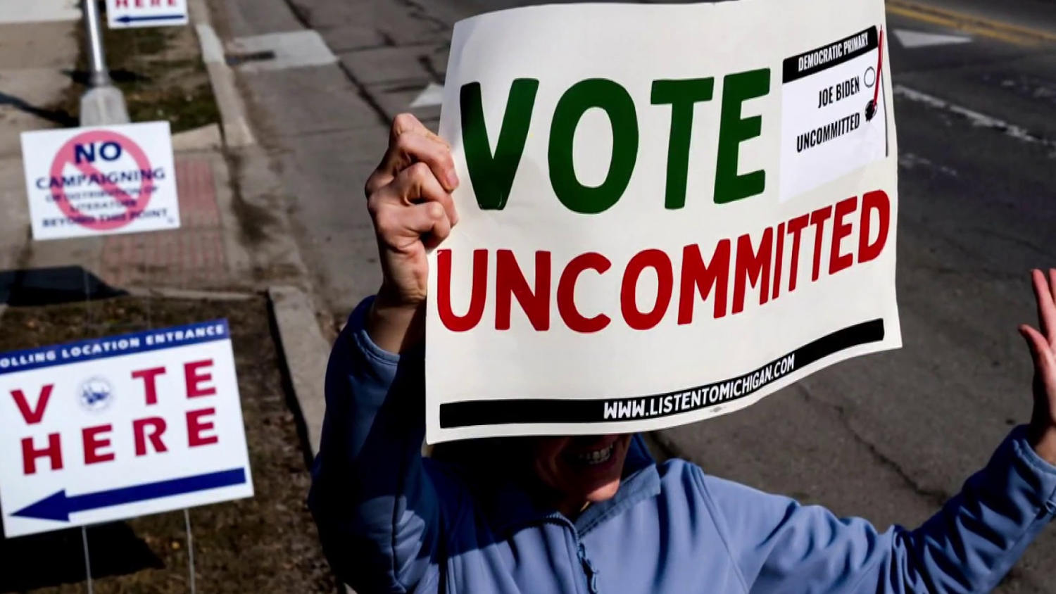 Michigan 'uncommitted' vote sends message to Biden