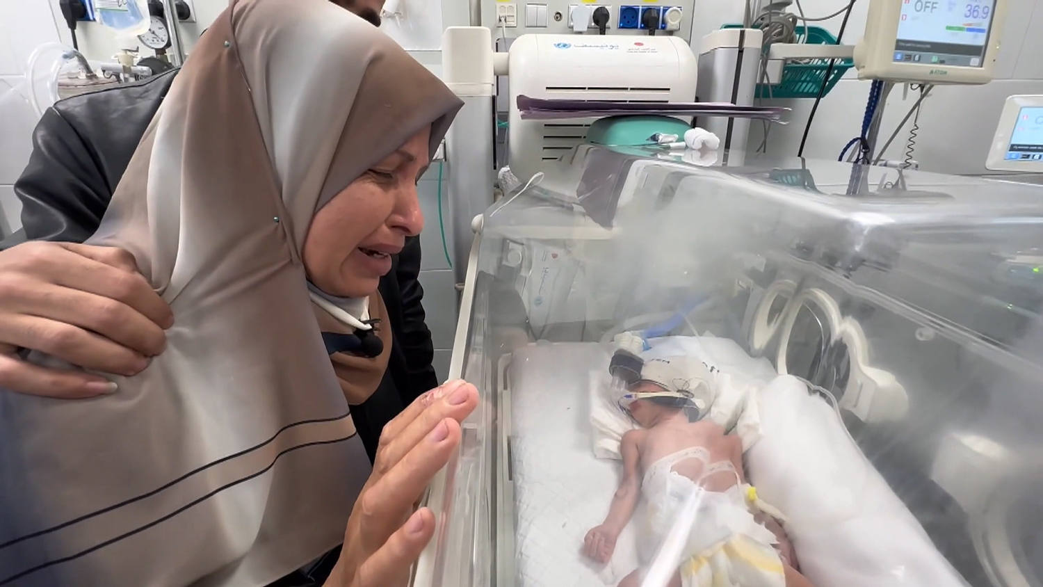 Relatives meet baby saved from pregnant mother killed in Rafah airstrike