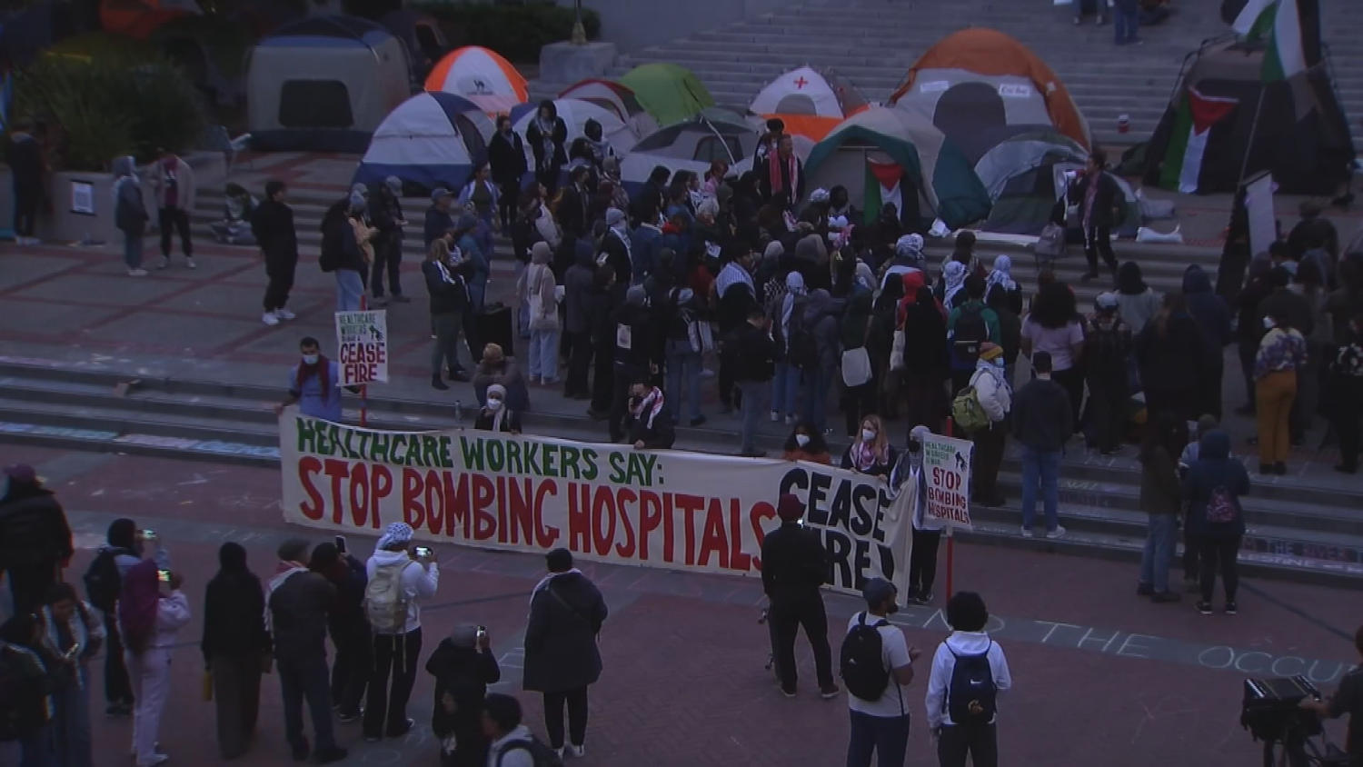 Pro-Palestinian protest grows at UC Berkeley campus