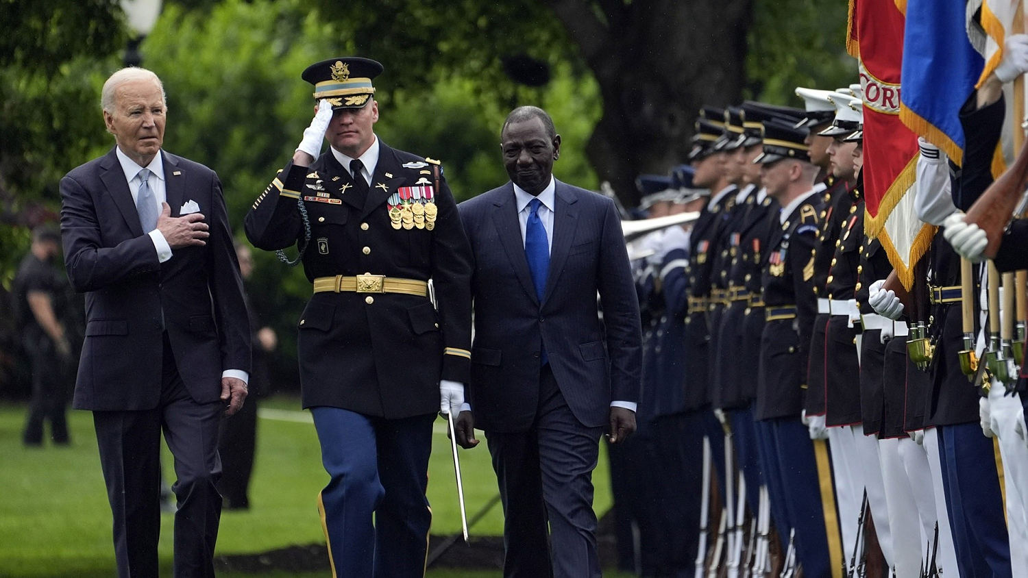 Biden welcomes president of Kenya to the White House