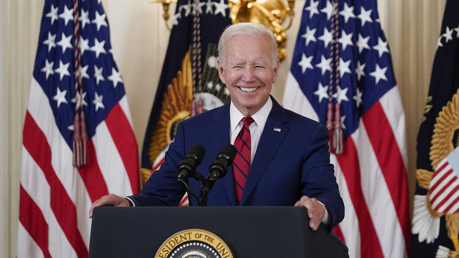 Biden delivers remarks at the Stonewall National Monument during Pride Month