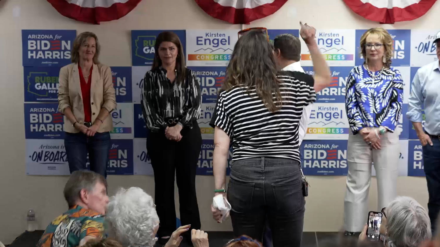 Arizona Democrats field office opening interrupted by Pro-Palestinian protesters