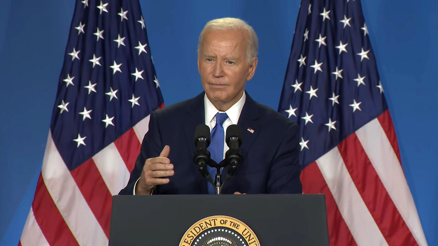 Biden news conference draws mixed reactions from anxious Dems