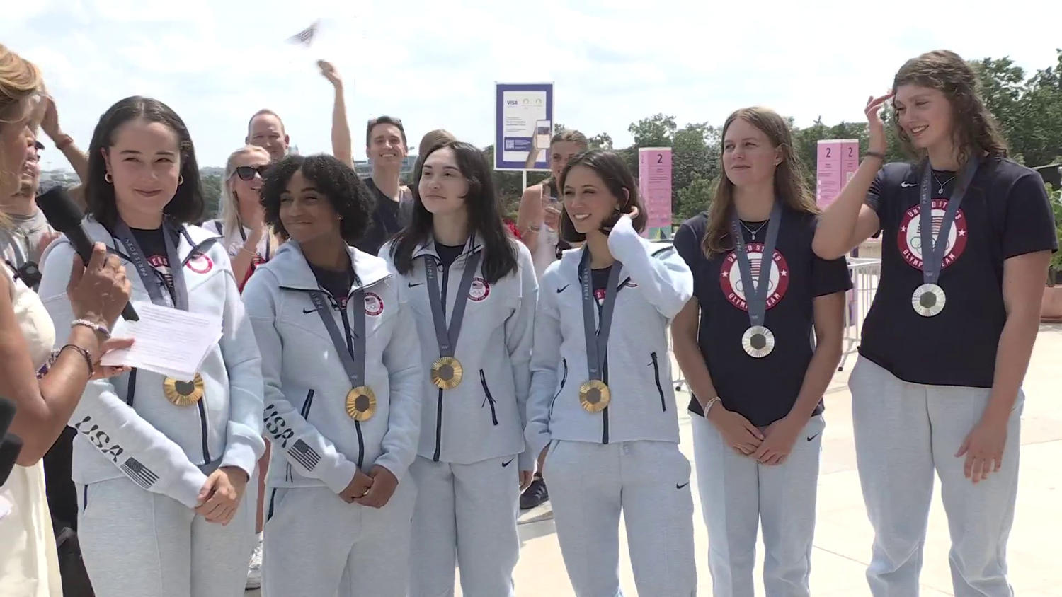 Team USA swimmers and fencers talk medals on TODAY
