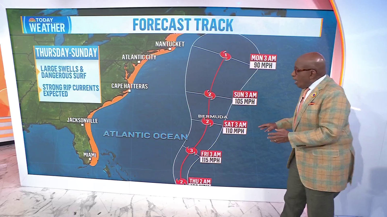 Tropical Storm Ernesto gathers strength: Al Roker tracks its path