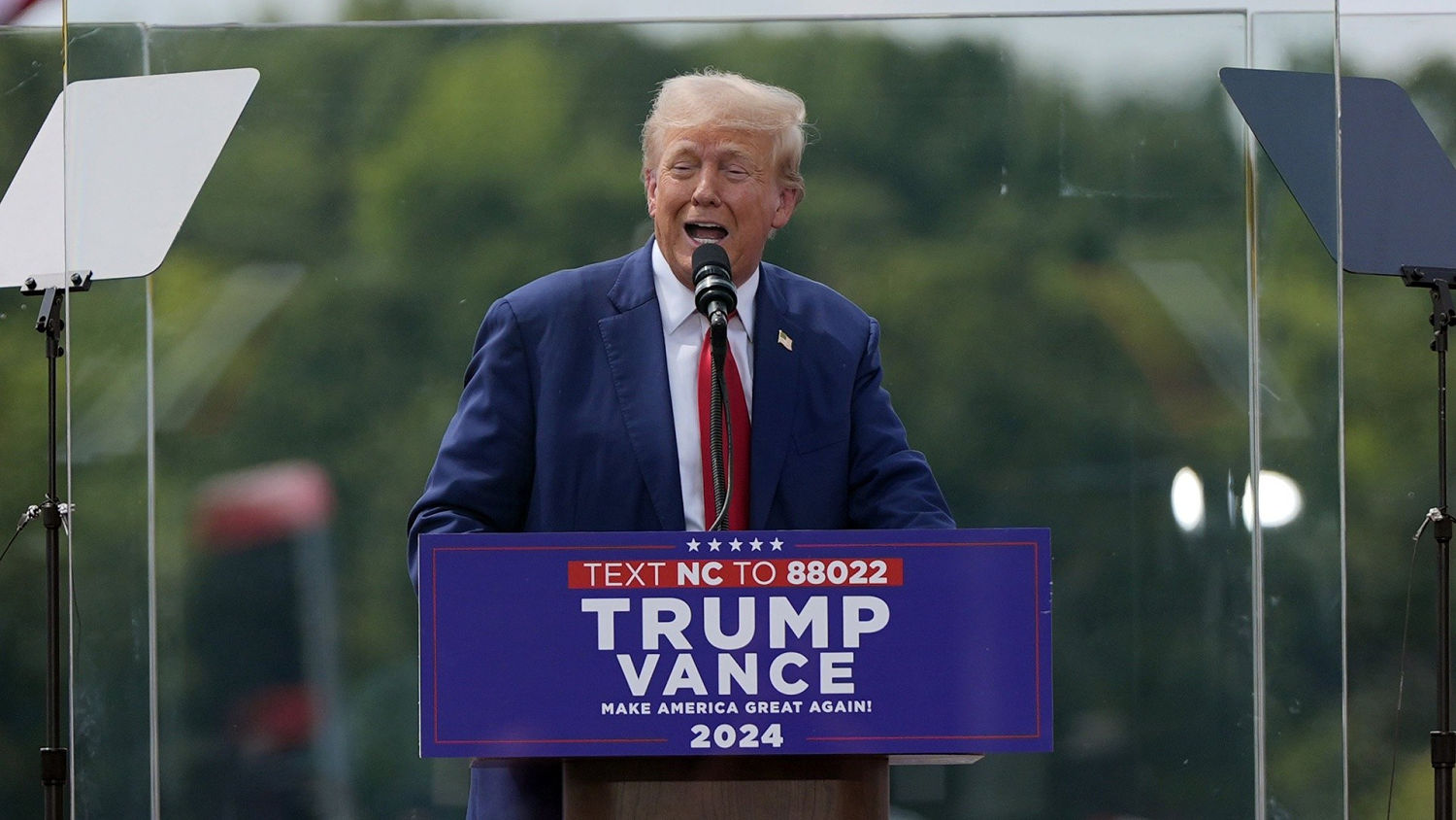 Trump holds first outdoor rally since assassination attempt