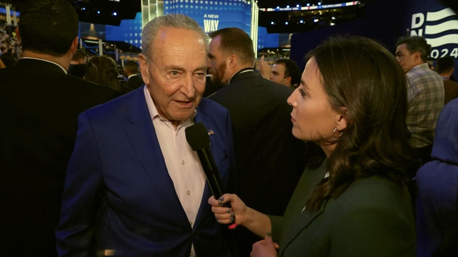 Schumer comments on push for Palestinian speaker at DNC