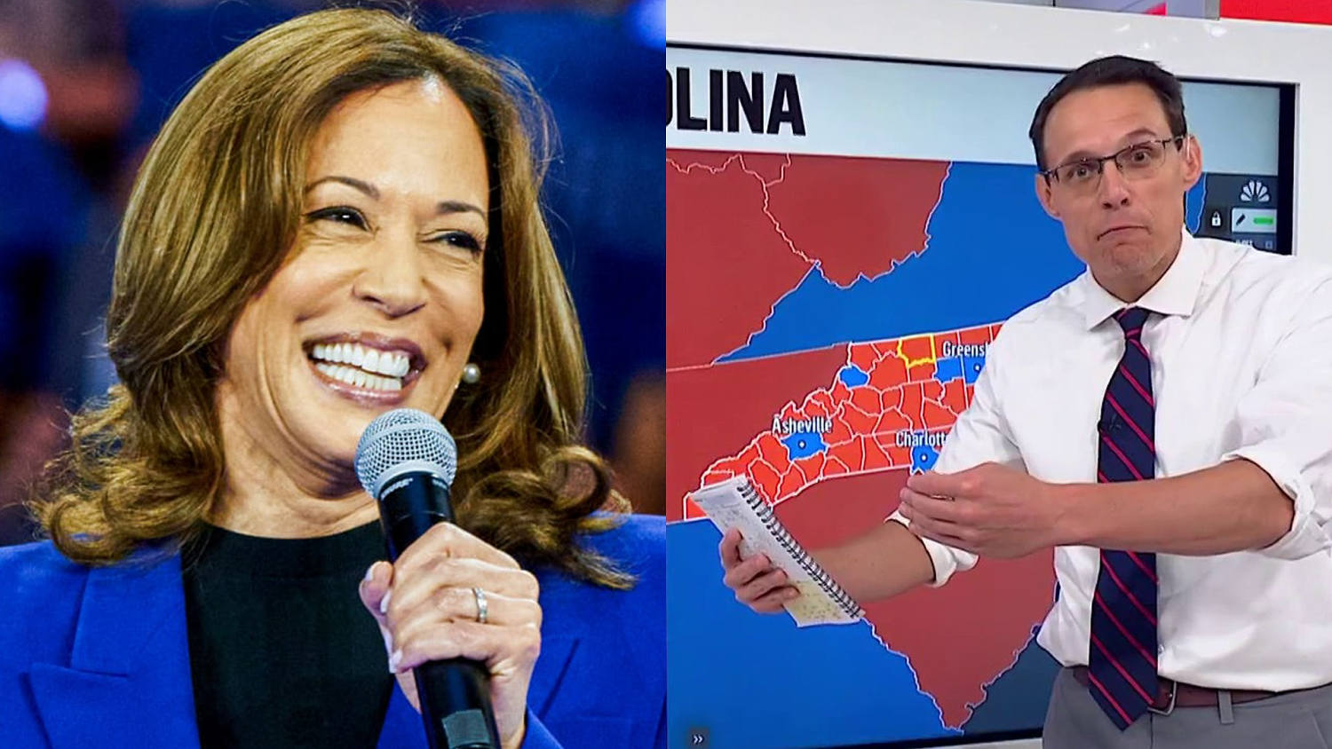 Kornacki breaks down the shift in North Carolina toward Harris