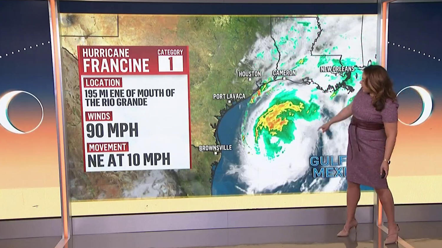 Hurricane Francine barrels toward the Louisiana coast