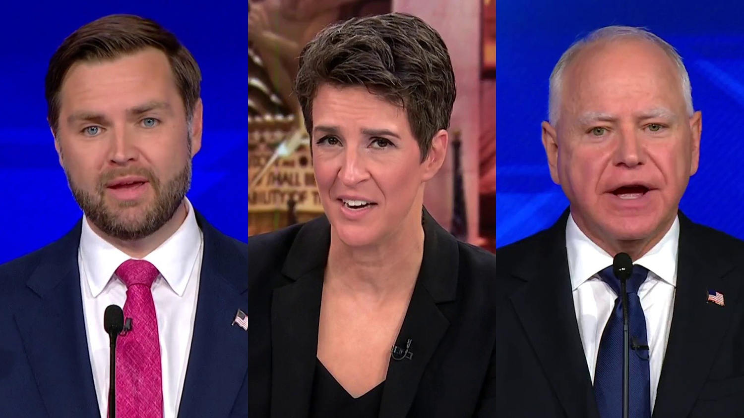 One was smooth, the other won: Rachel Maddow and MSNBC panel react to the vice presidential debate