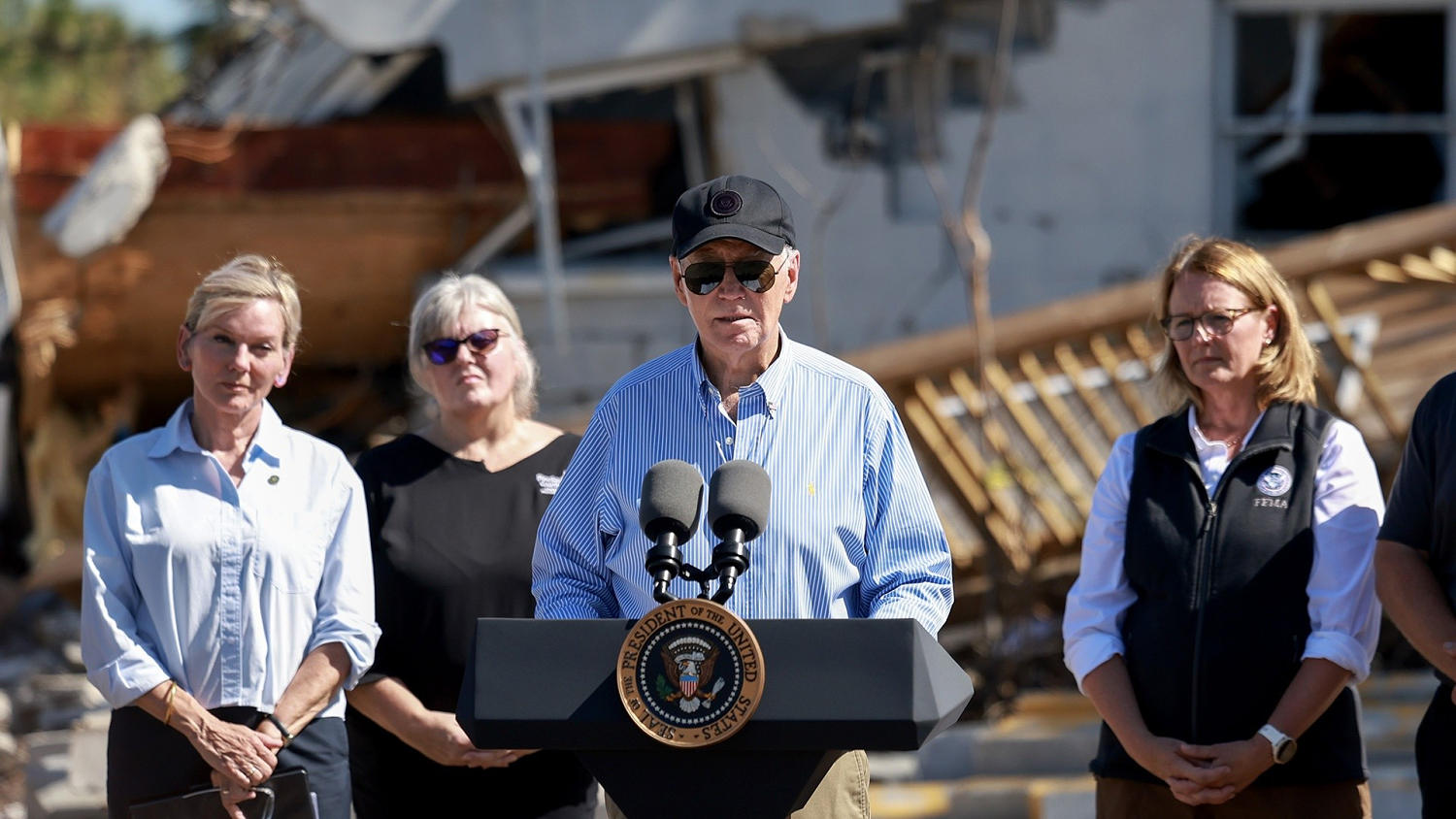 President Biden tours Florida, promises $600 million in recovery aid