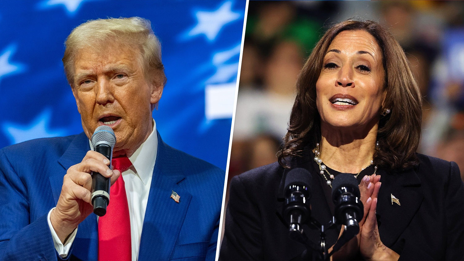 Trump and Harris hold dueling events in battleground Pennsylvania