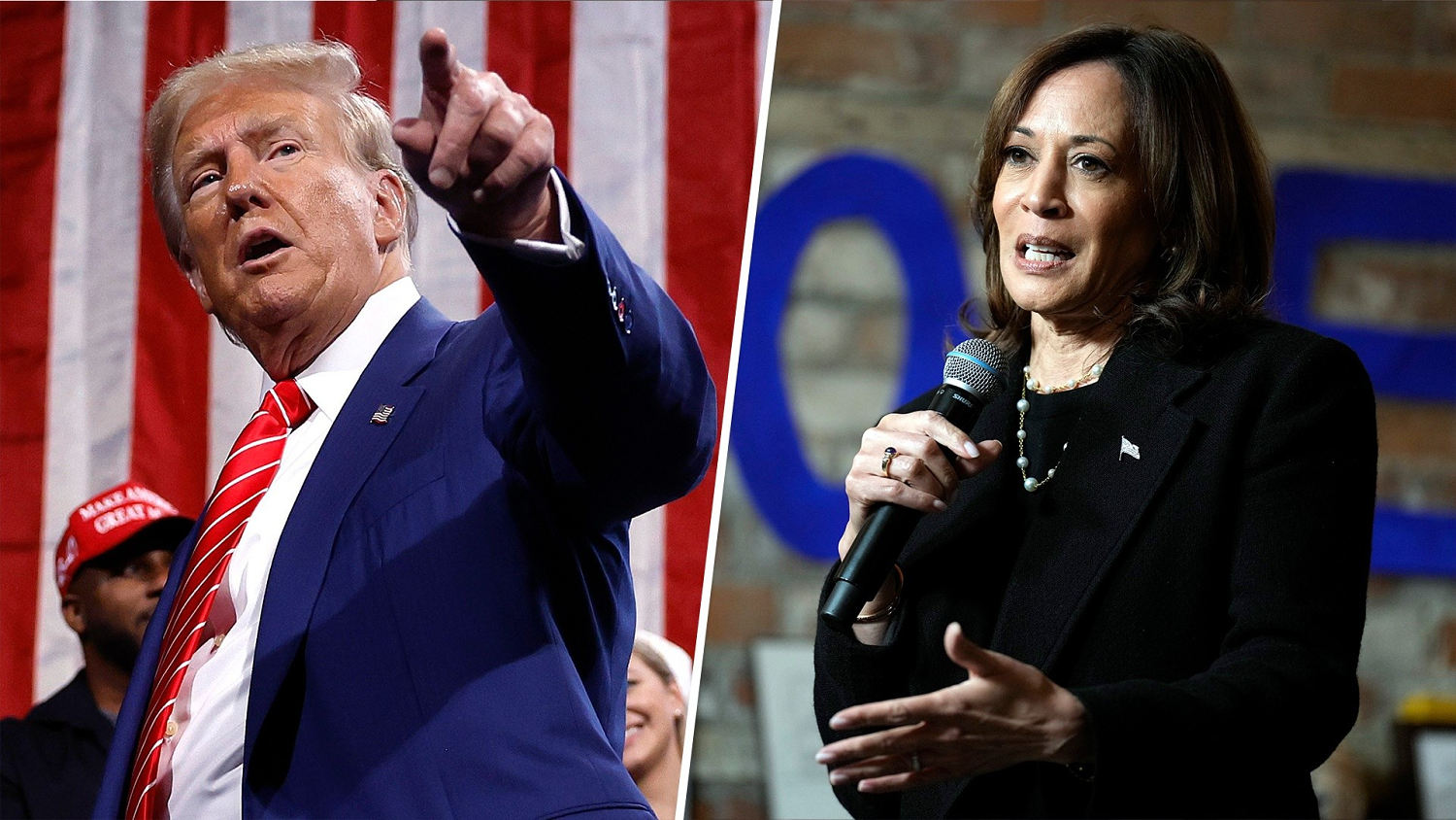 Trump ramps up 'enemy from within' talk; Harris courts key demo