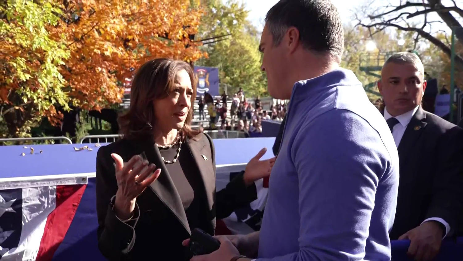 Harris tells NBC News about her closing argument to voters in Michigan