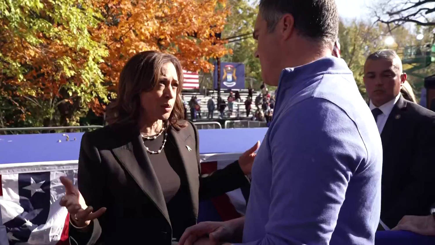 Harris tells NBC News about her closing argument to voters in Michigan