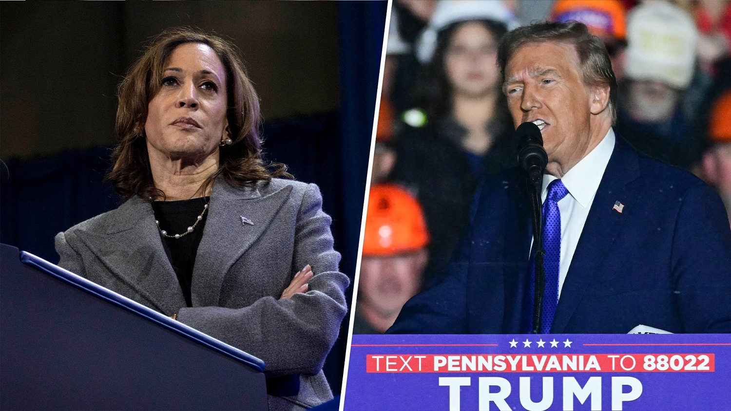 Harris and Trump trade blows in battleground states