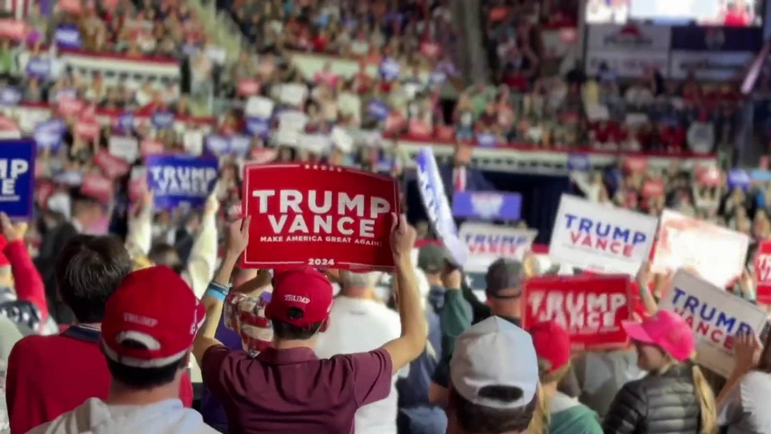 Trump campaigns in North Carolina as race tightens