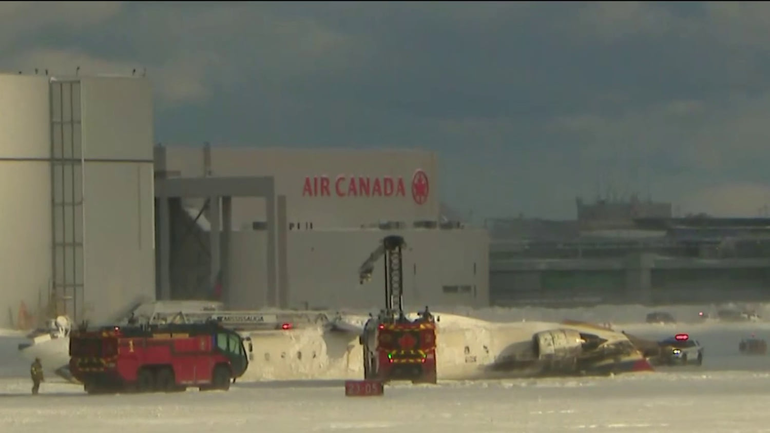 Delta plane upside down at Toronto airport after landing incident
