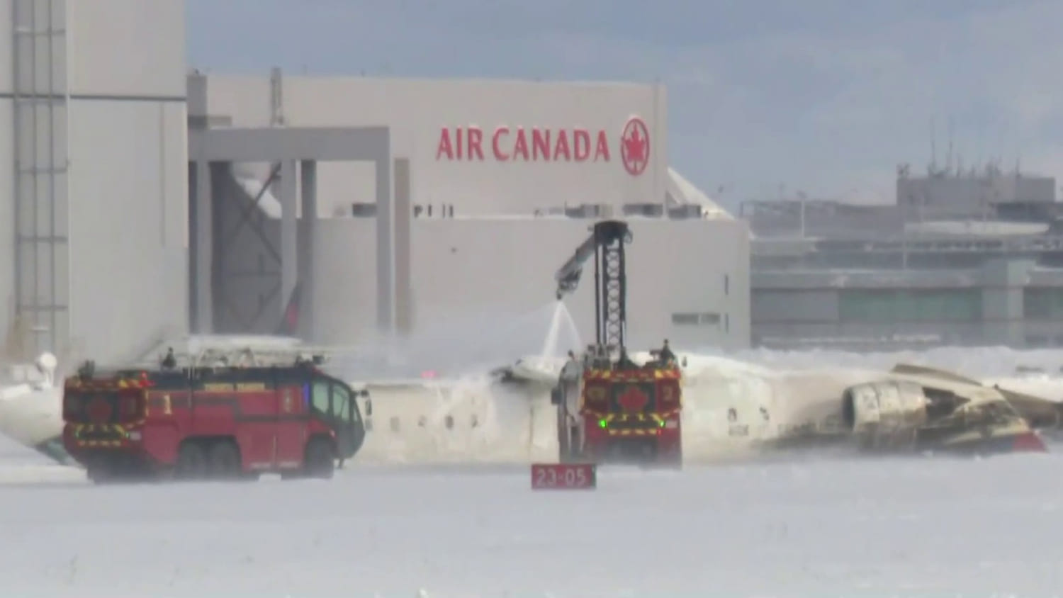 Delta jet overturns on landing in Toronto