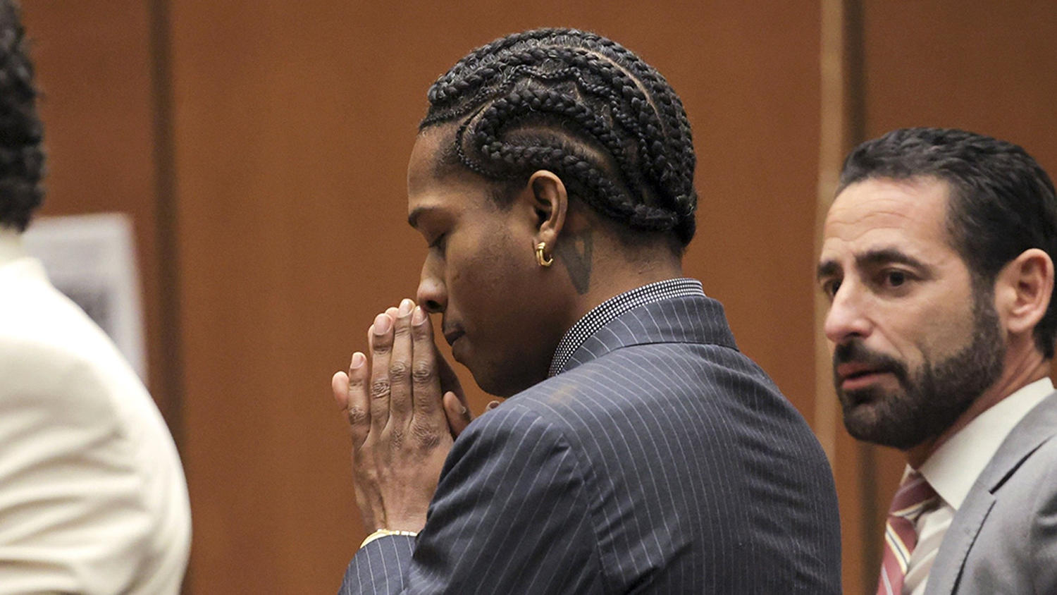 A$AP Rocky leaps into Rihanna's arms as not guilty verdict is read
