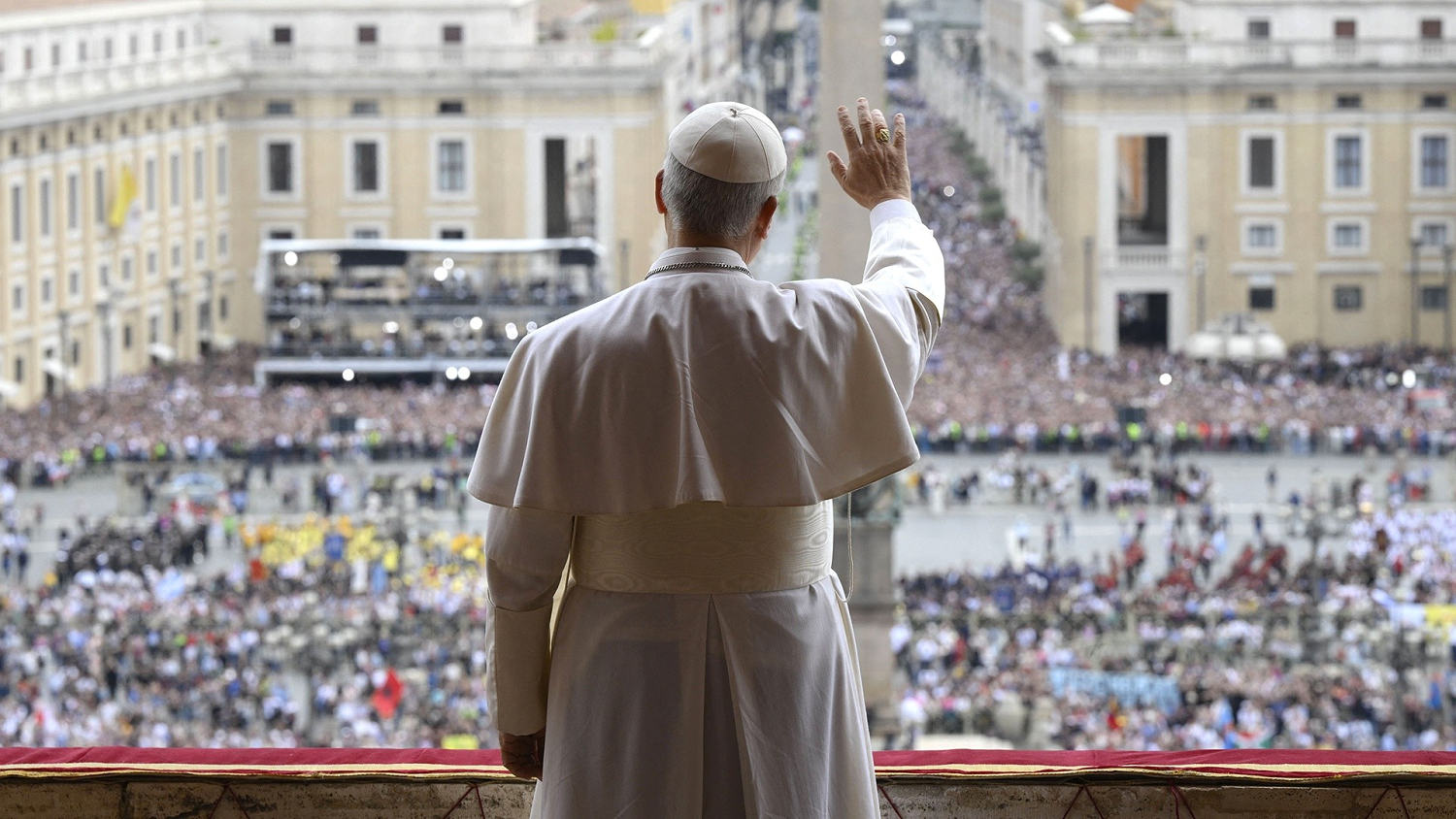 Pope Leo XIV leads historic first Sunday prayer as pontiff
