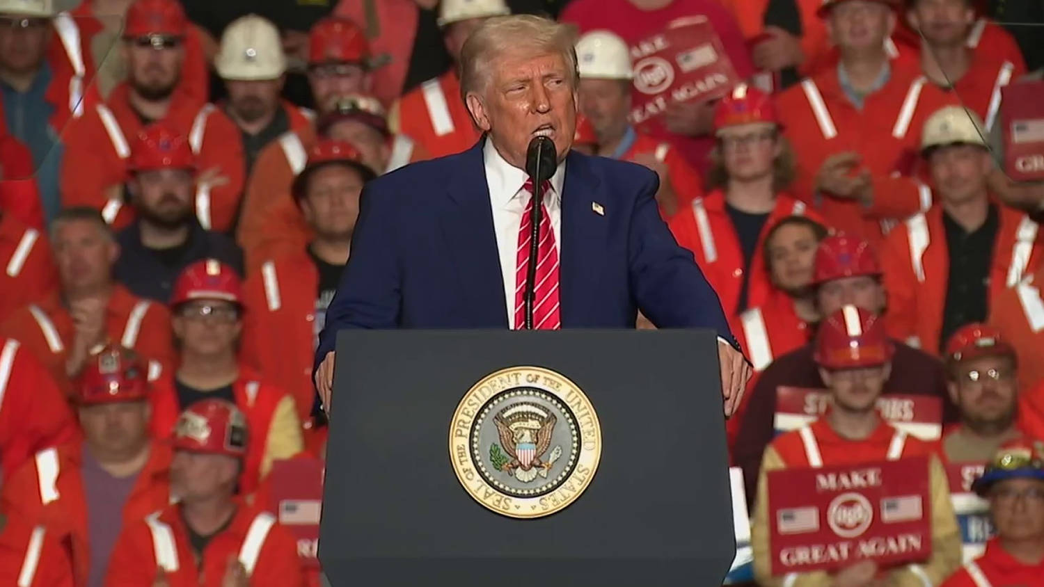 Trump says U.S. will double steel tariffs to 50%