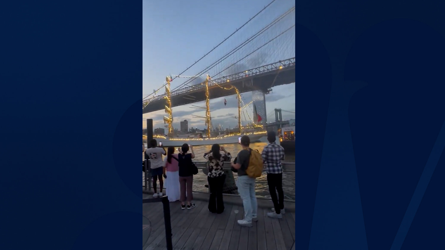 Brooklyn Bridge collision with Mexican naval ship leaves multiple casualties