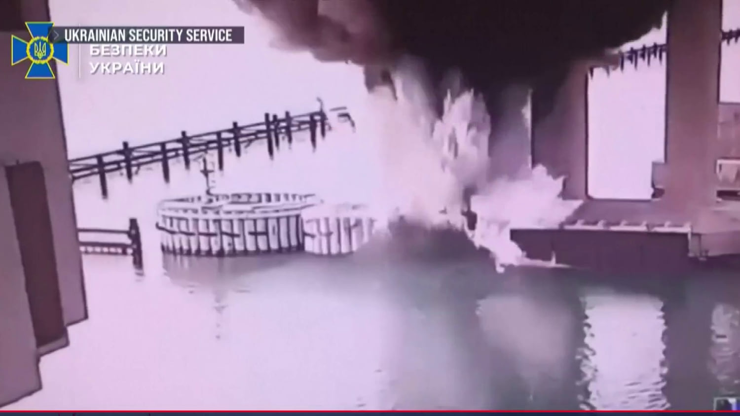 Ukraine says it struck a critical Russian bridge with explosives